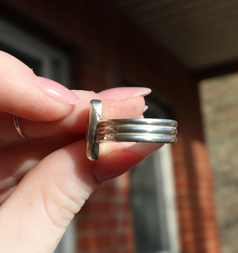 Sterling Opal Ring, 9.5