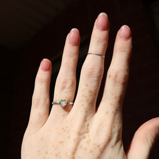 Opal Heart Ring, 5