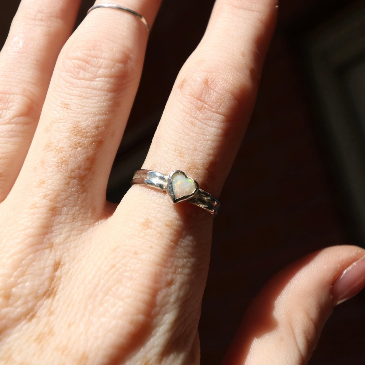 Opal Heart Ring, 7