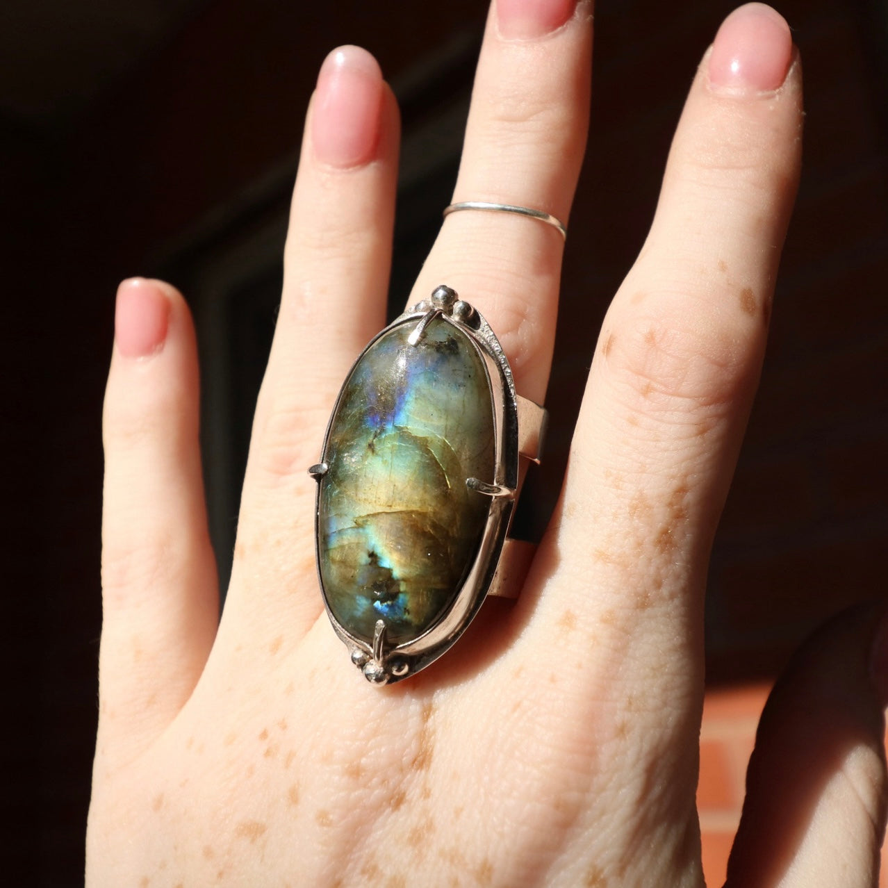 Labradorite Ring, 10/11