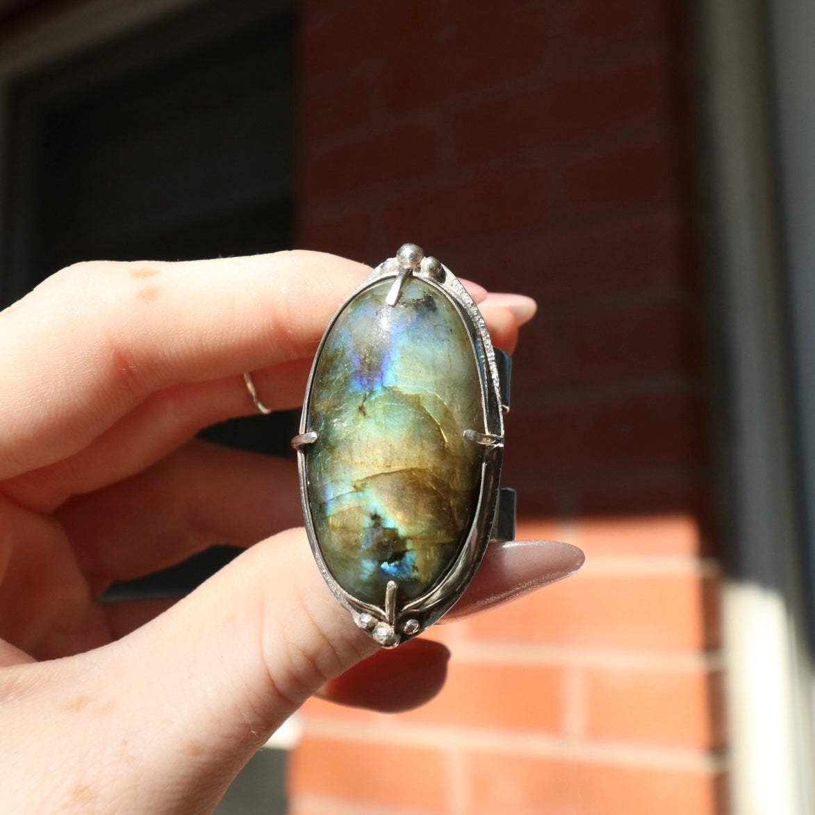 Labradorite Ring, 10/11