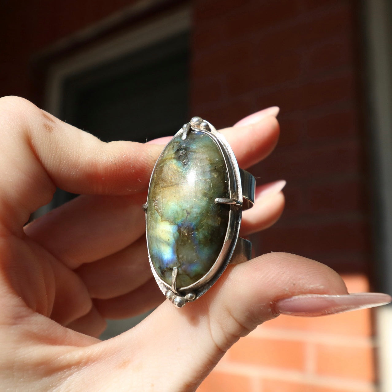 Labradorite Ring, 10/11