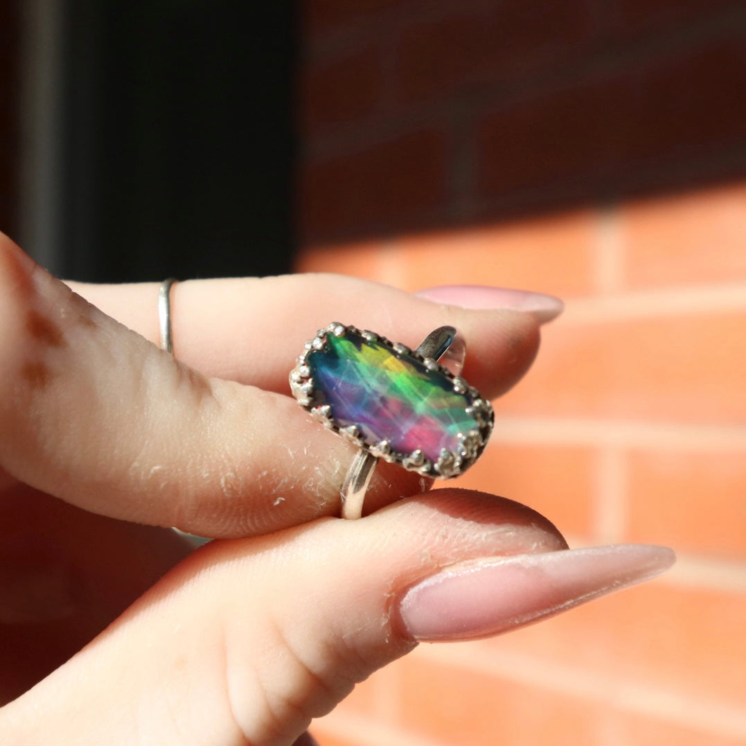 Aurora Opal Rings