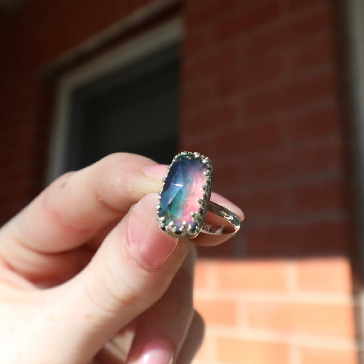 Aurora Opal Rings