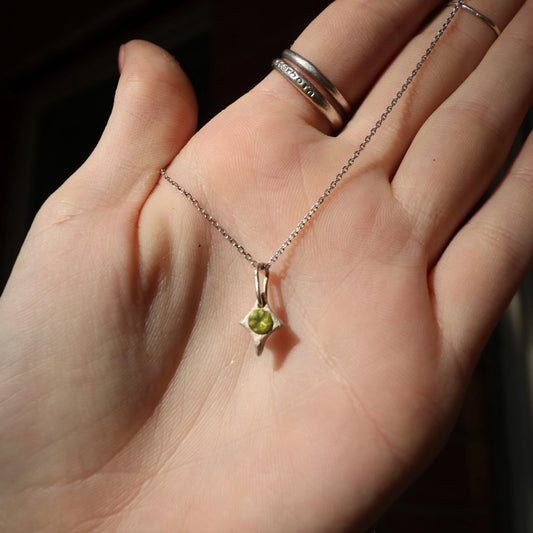 Peridot Star Necklace